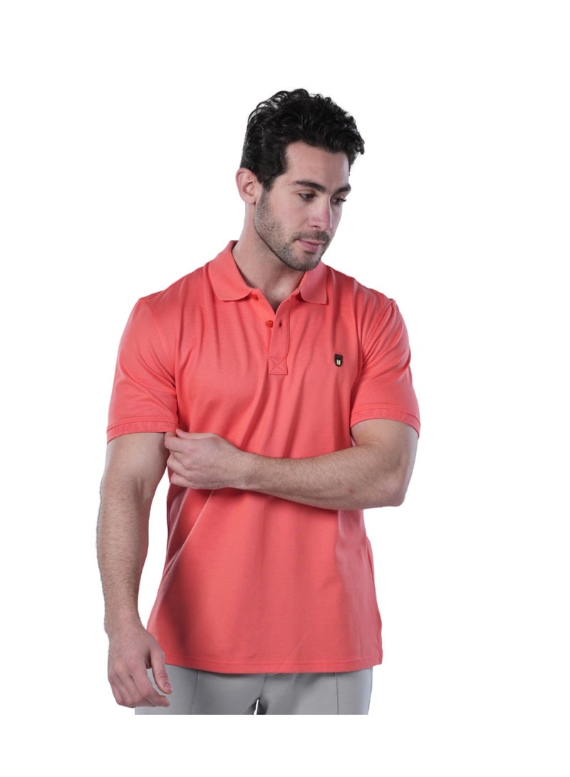 REDCOTTON Classic Fit Polo Shirt - Orange - Image 1