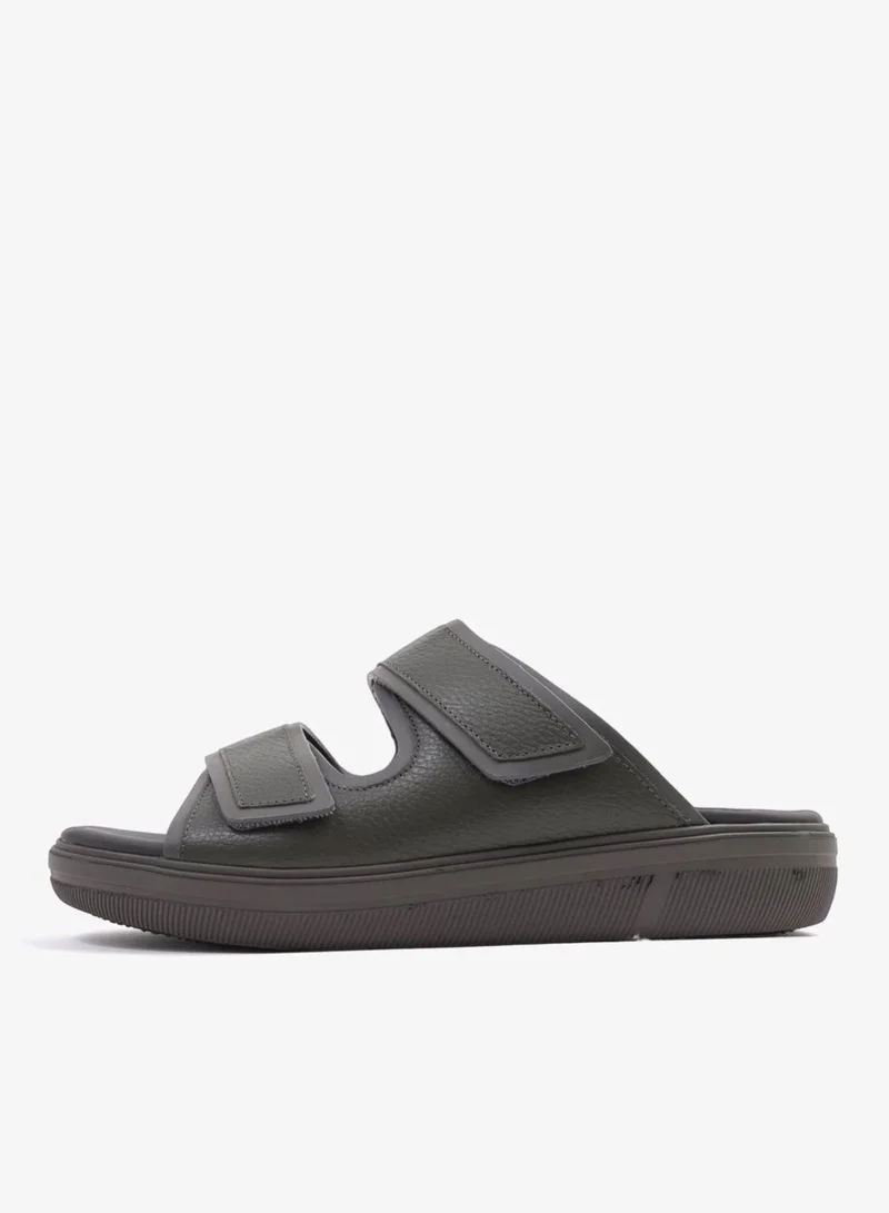 UOMO Cavalier UOMO CAVALIER MENS'S DESIGNER SANDALS WITH STRAP GREY