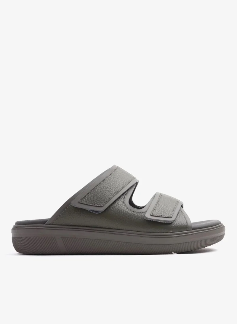 UOMO CAVALIER MENS'S DESIGNER SANDALS WITH STRAP GREY
