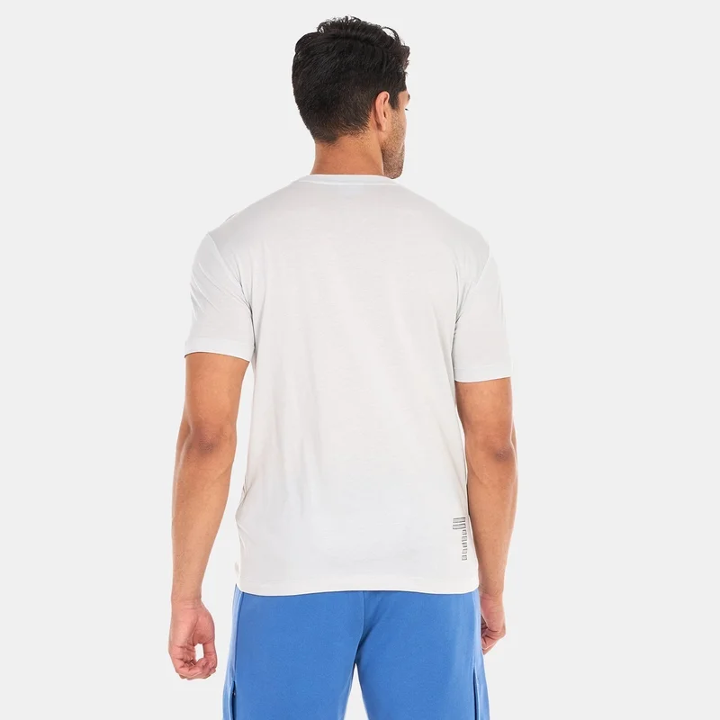 EA7 Emporio Armani Men's Big Logo Sand 7 Lines T-Shirt