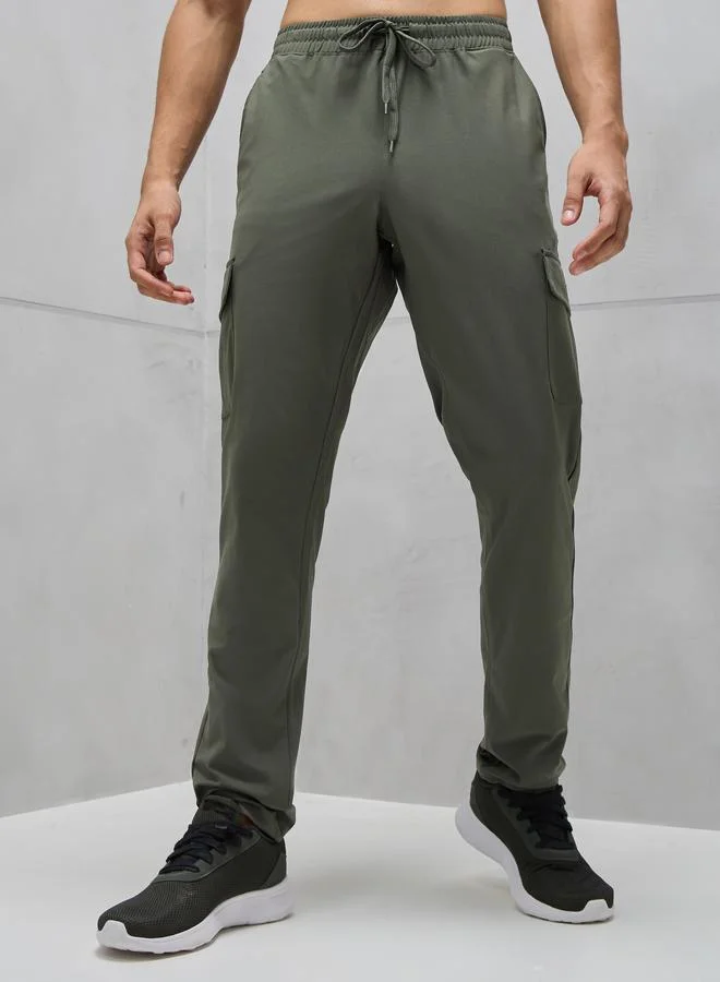 Technosport Technosport Solid 4-Way Stretch Cargo Pants