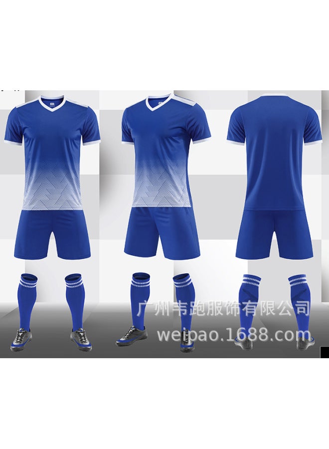 Color Blue Football Jersey - Image 1