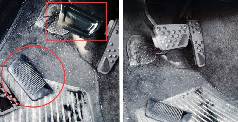 iJDMTOY 2pc Set Track Racing Style Direct Fit Silver Aluminum Foot Pedal Covers Compatible with Dodge Challenger Charger Magnum, Compatible with Chrysler 300 - Image 1