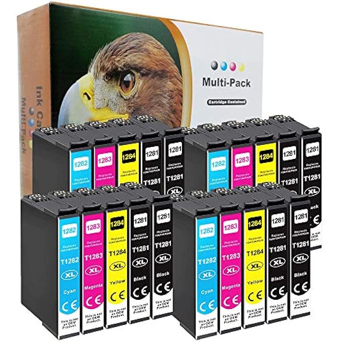 20 PACK COMPATIBLE INK CARTRIDGES FOR EPSON STYLUS OFFICE BX305F BX305FD BX305FW S22 SX125 SX130 SX230 SX235W SX420W SX425W SX430W SX435W SX438W SX440W SX445W - Image 2