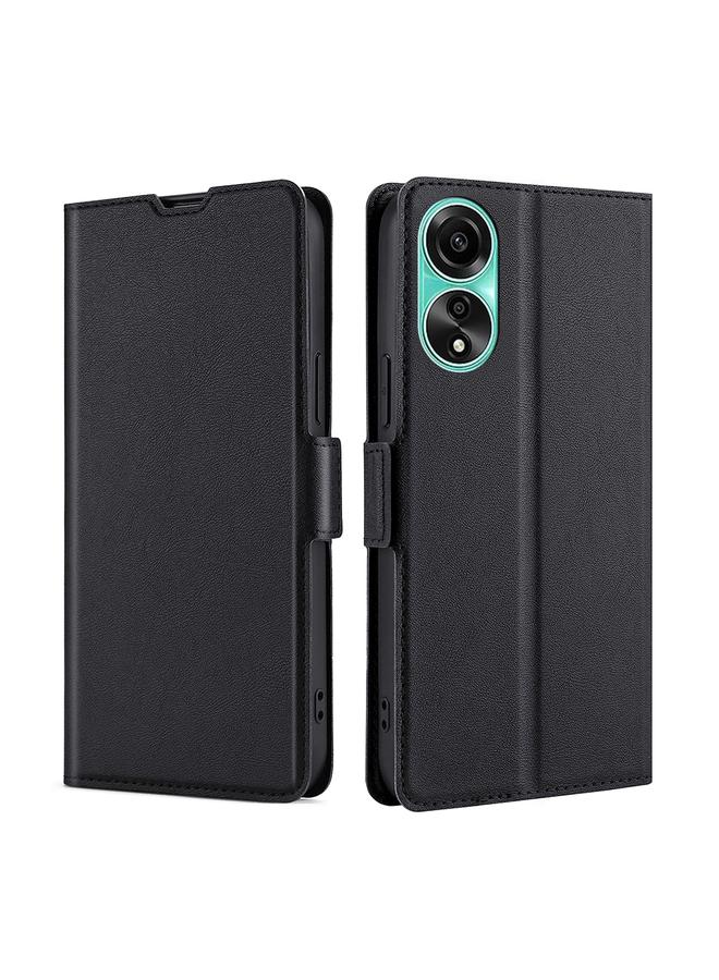 S-TOP Case For OPPO A78 4G Ultra-thin Voltage Side Buckle Horizontal Flip Leather Phone Case - Image 1