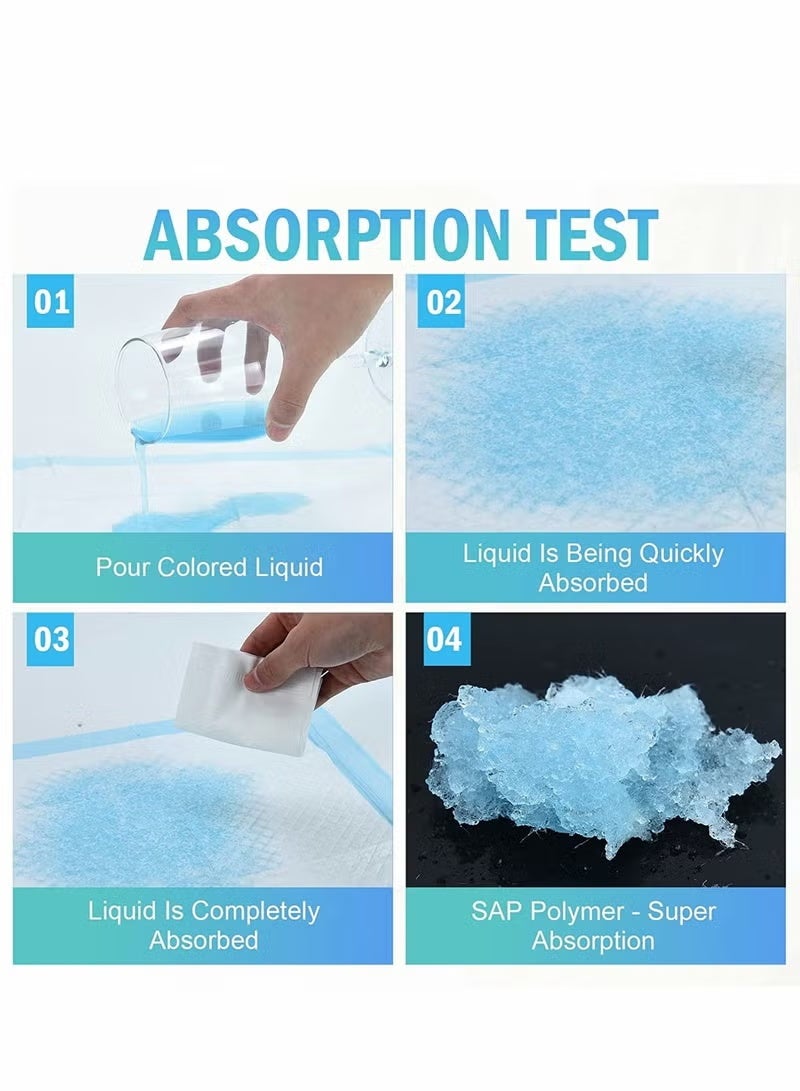 YelaJoy Disposable Changing Pad Leak-Proof Underpad Bed Table Protector Mat, Soft Non-Woven Fabric, 33x45cm - Image 5