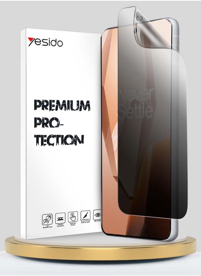 Yesido OnePlus 13R 5G 2025 / Ace 5 5G 2024 / Ace 5 Pro 5G 2024 Yesido Premium Hydrogel Anti Spy / Anti Privacy Film Thin and Flexible Screen Protector (MSHFMP) - Clear  - Image 1