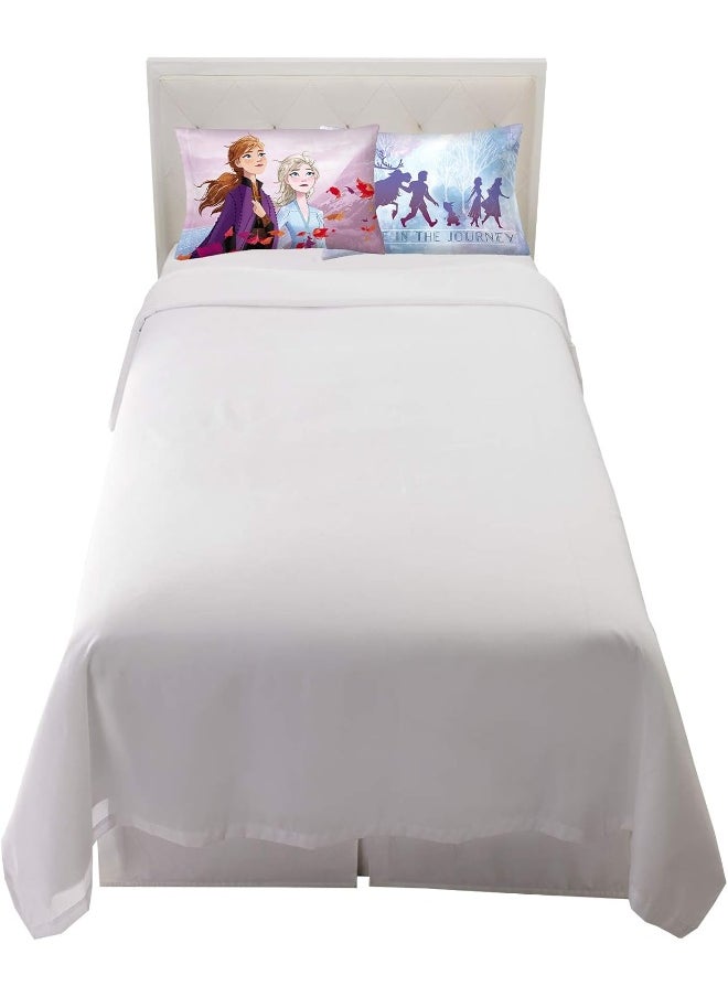 Franco Franco Kids Bedding Set of 2 Super Soft Microfiber Reversible Pillowcase, 20 in x 30 in, Disney Frozen 2  - Image 4