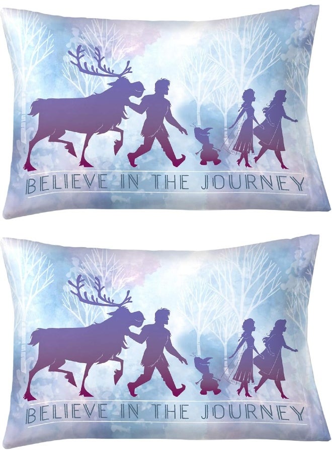 Franco Franco Kids Bedding Set of 2 Super Soft Microfiber Reversible Pillowcase, 20 in x 30 in, Disney Frozen 2  - Image 2