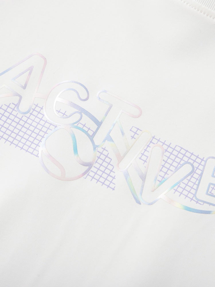 Balabala Girls' Short Sleeve T-Shirt With Front Print And Back Ruffle - Image 4