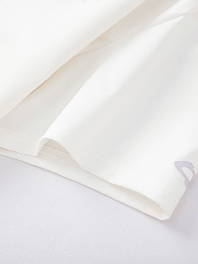 Balabala Girls' Short Sleeve T-Shirt With Front Print And Back Ruffle - Image 5