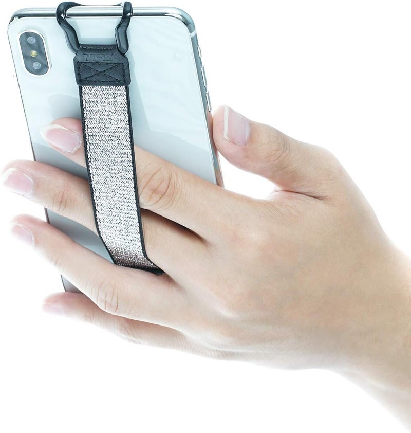 TFY Hand Strap Compatible with iPhone Galaxy  Huawei  iPhone 16 Pro Max  15 Plus  1413 Pro  1211  Xs MaxXsXR  8 PlusSE and Note 20  Galaxy S24 and Other Smartphones Silver - Image 1