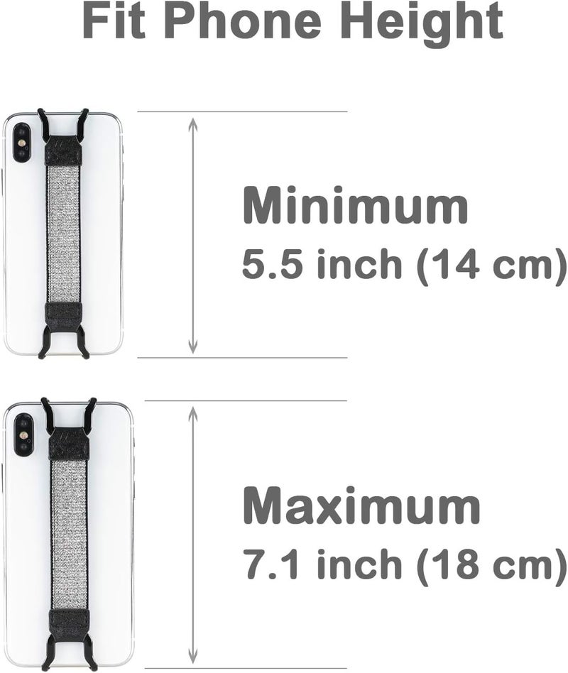 TFY Hand Strap Compatible with iPhone Galaxy  Huawei  iPhone 16 Pro Max  15 Plus  1413 Pro  1211  Xs MaxXsXR  8 PlusSE and Note 20  Galaxy S24 and Other Smartphones Silver - Image 2