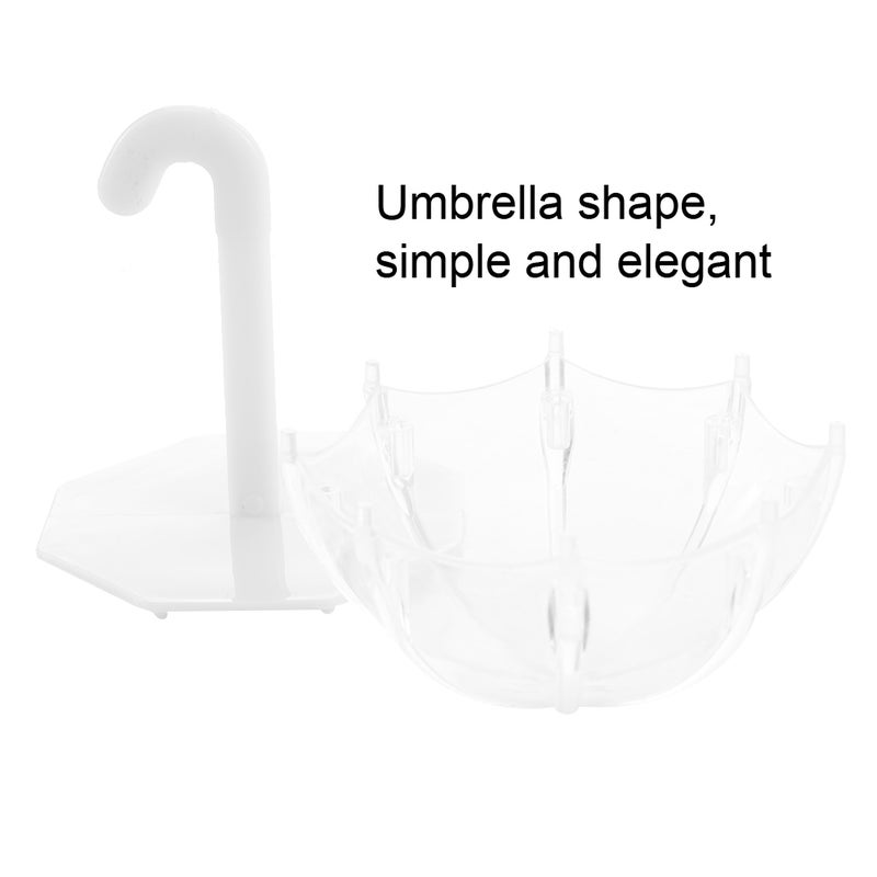 24Pcs Innovative Umbrella Shape Plastic Candy Box Container for Wedding Baby Birthday PartyWhite - Image 2