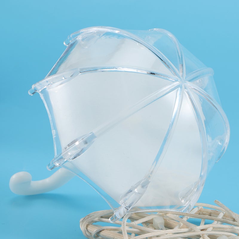 24Pcs Innovative Umbrella Shape Plastic Candy Box Container for Wedding Baby Birthday PartyWhite - Image 4