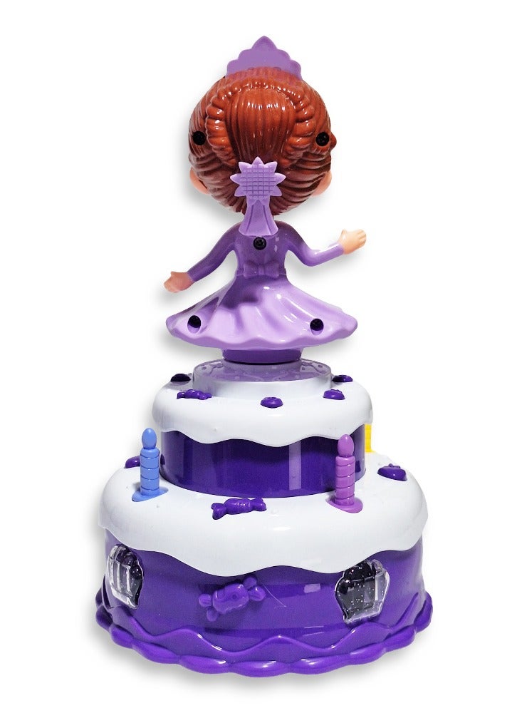 Ramadan lantern, a wonderful musical toy for children, a dancing Ramadan lantern with cartoon characters on a luminous moving cake, cute Ramadan lanterns, a new Ramadan lantern toy for children, model NO.2202, multi-colored - Image 4