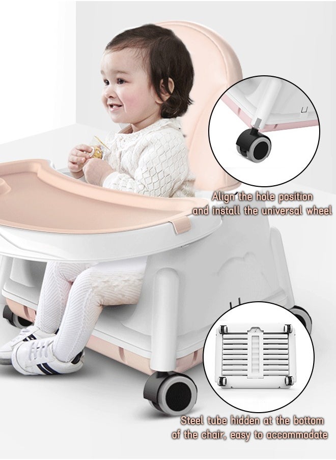 Baby High Chair with Removable Tray Foldable Multifunctional Portable Safety Children's Dining Chair for Babies Toddlers - pzsku/ZAB5DFEB34667B4770B6FZ/45/_/1730538010/345598c0-0134-4231-a634-f70d067bec51