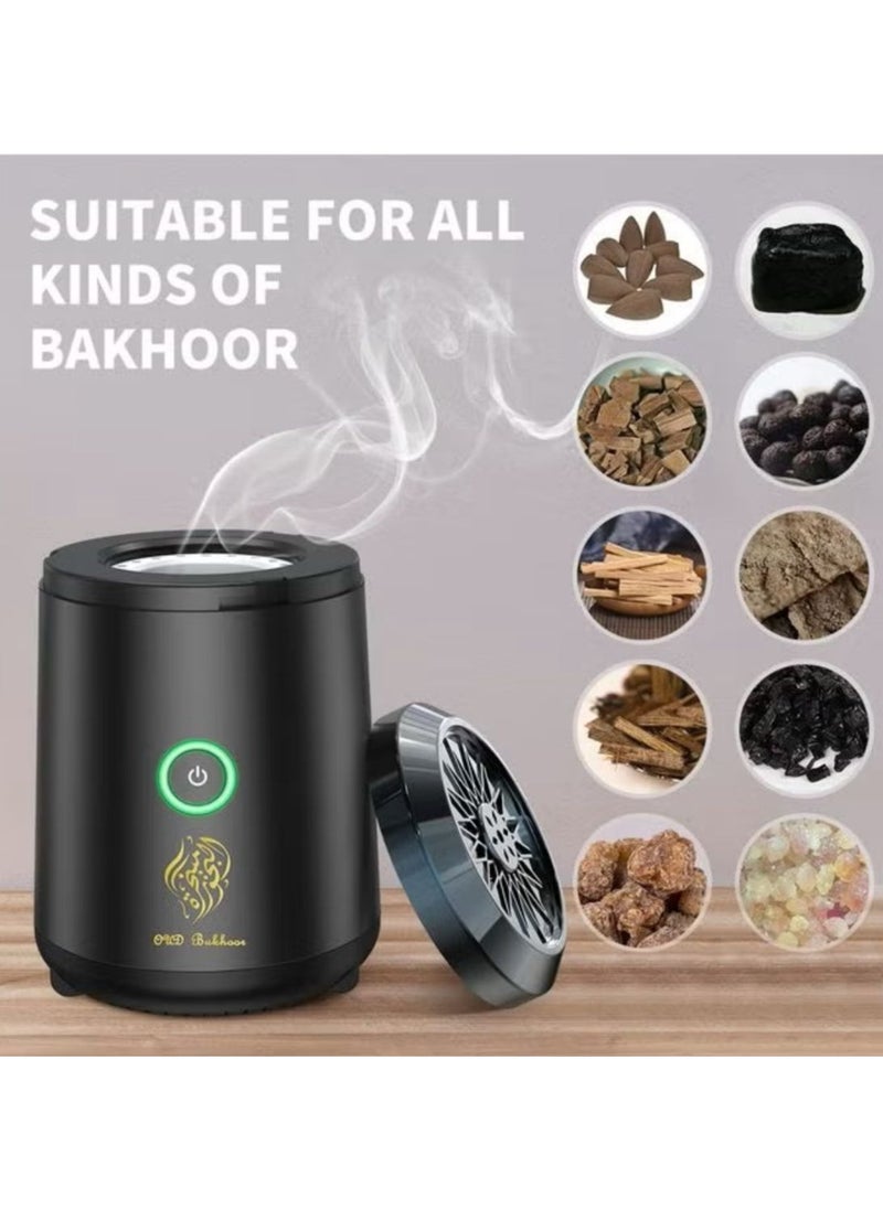 Oud Bukhoor Electric USB Rechargeable Bakhoor Incense burner for Home Office and Car  - Image 2