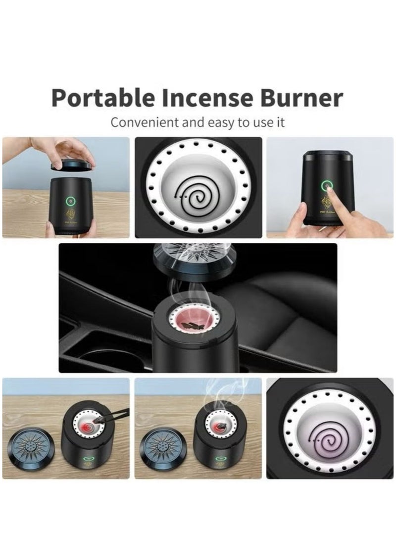 Oud Bukhoor Electric USB Rechargeable Bakhoor Incense burner for Home Office and Car  - Image 4