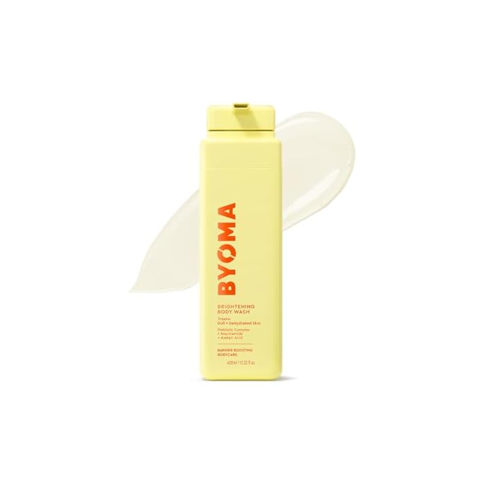BYOMA Brightening Body Wash - Creamy Formula with Niacinamide & Azelaic Acid for Dull, Dehydrated Skin - Brightens & Evens Tone - Skin Barrier Repair - 16.9 Fl. Oz