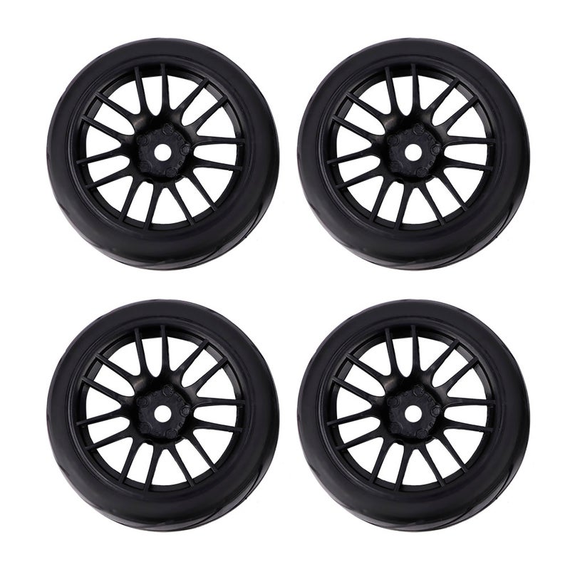 RC Car Tire: 4 Pcs High‑Quality Rubber, Sturdy Durable Strong Grip - Wide Design Enhanced Stability, Easy To Install Crawler Rubber Tyre for RC Off‑Road & Rough Road Driving - Image 1