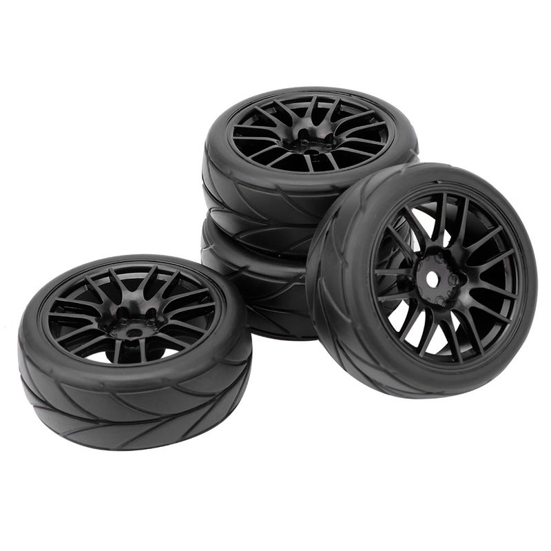 RC Car Tire: 4 Pcs High‑Quality Rubber, Sturdy Durable Strong Grip - Wide Design Enhanced Stability, Easy To Install Crawler Rubber Tyre for RC Off‑Road & Rough Road Driving - Image 2