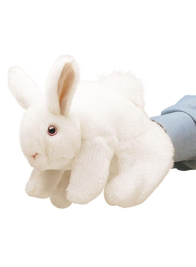 Folkmanis White Bunny Rabbit Hand Puppet - Image 1