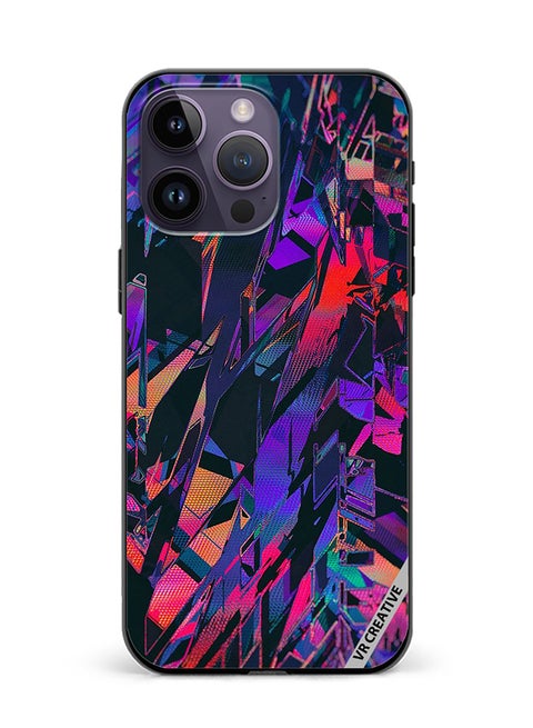 Protective Case Cover For Apple iPhone 16 Pro Abstract Design Multicolour