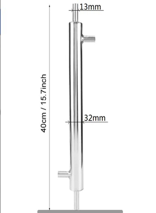 فديت مكثف تقطير Fdit Cooler، أنبوب تبريد خارجي من الفولاذ المقاوم للصدأ 304 لمصنع الجعة المنزلي - Image 4