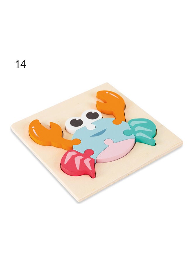 مجموعة أحجية قطع تركيب الصور بتصميم سلطعون من الخشب