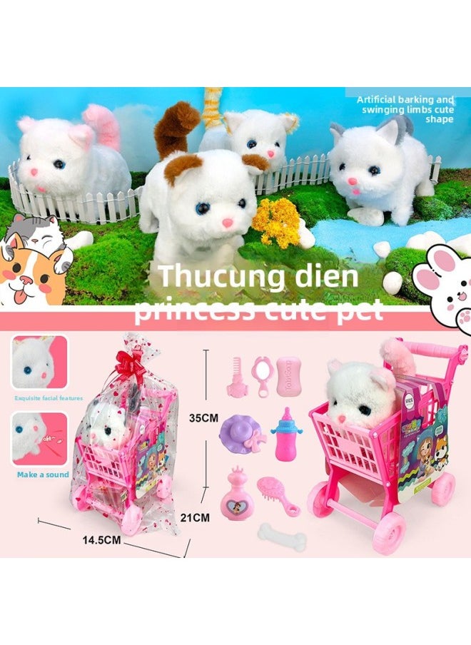 Children's Electric Cute Pet Artificial Screaming Dog Rabbit Cat Chick Piglet Tail Swinging Pet Toy-Color:688-283 Chickens (48 Pieces Per Piece)  - Image 3