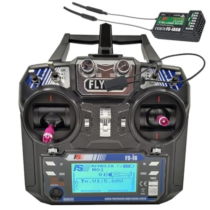 Alaohu FS-i6 6CH RC Transmitter and Receiver FS-iA6B 2.4GHz Fly AFHDS2A Sky Radio Control System Remote Controller for RC FPV Multirotor Fixed Wing Hobby - Image 1
