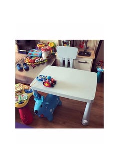 Generic Kindergarten Plastic Table With 2 Chairs And Heightening Pieces Kids Furniture  - Image 2