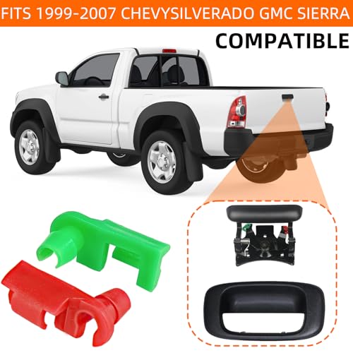 ZNBSIXP 10Pcs Tailgate Latch,Tailgate Latch Rod Clip Left and Right Handle Rod Door Lock Clip Compatible with 1999-2007 Chevy Silverado GMC Sierra for 88981030 88981031 - Image 4