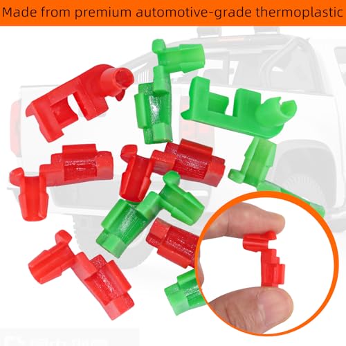 ZNBSIXP 10Pcs Tailgate Latch,Tailgate Latch Rod Clip Left and Right Handle Rod Door Lock Clip Compatible with 1999-2007 Chevy Silverado GMC Sierra for 88981030 88981031 - Image 3