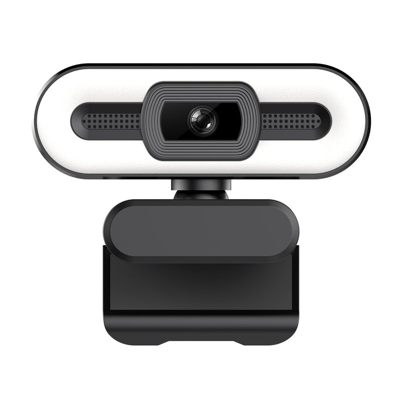 كاميرا ويب USB 2K مع توصيل واستخدام سريع وميكروفون ومصباح مدمج للبث المباشر، مكالمات فيديو، مؤتمرات فيديو، والتدريب عبر الإنترنت - Image 3