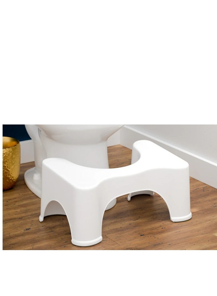 Nonslip Bathroom Toilet Stool White - Image 2