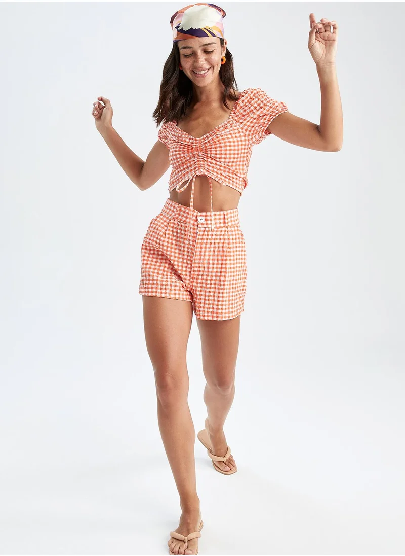 DeFacto Relax Fit High Waist Short