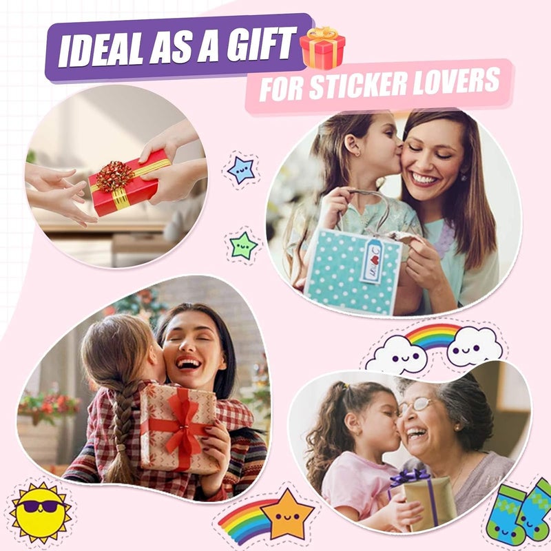BetterJonny 2 Pcs Reusable Sticker Book Collecting Album Blank Sticker Storage Organizer Book A5 Size with 64 Sheets Release Paper for Collecting Stickers, Labels - Image 3