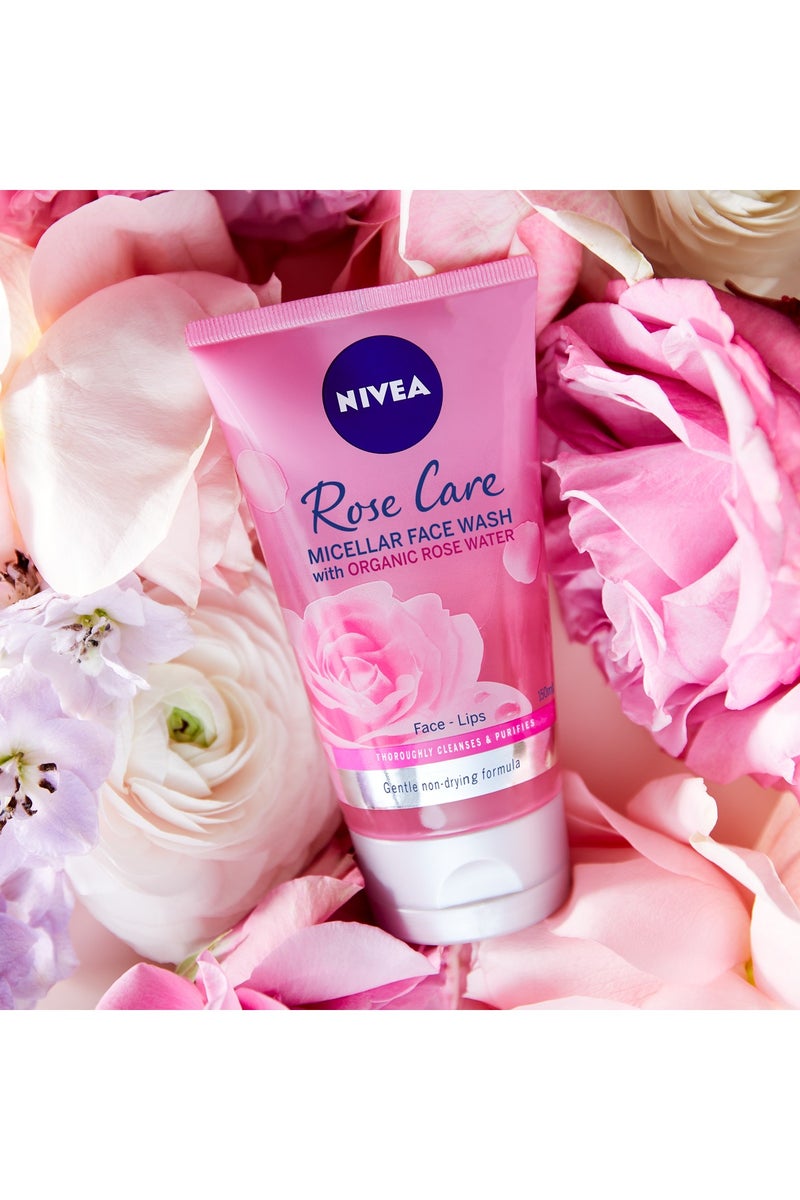 Nivea Rose Care Micellar Cleansing Face Wash With Organic Rose Water - Image 4
