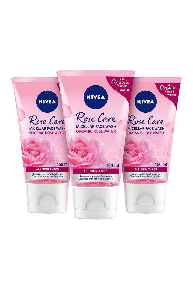 Nivea Rose Care Micellar Cleansing Face Wash With Organic Rose Water - Image 1