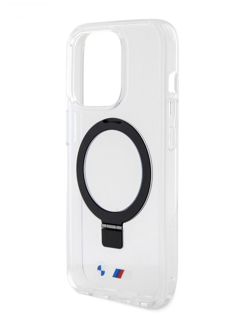 بي إم دبليو حافظة مج‌سیف IML مع حامل حلقي لهاتف آیفون 15 بروماکس - شفاف - Image 1