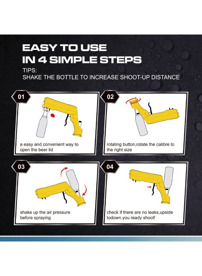 SKT Shiketro Multi-functional alloy champagne gun, beer spray gun, bottle opener, wine cork, party bar prop, essential for World Cup celebrations. - Image 5
