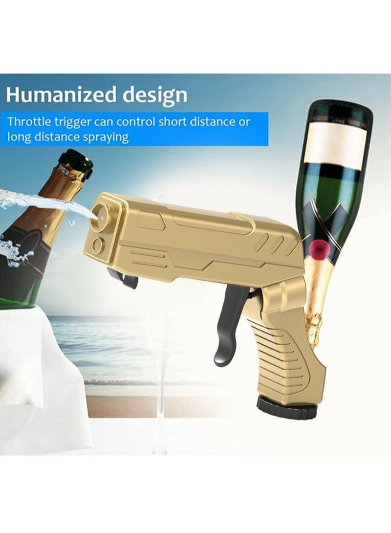 SKT Shiketro Multi-functional alloy champagne gun, beer spray gun, bottle opener, wine cork, party bar prop, essential for World Cup celebrations. - Image 3