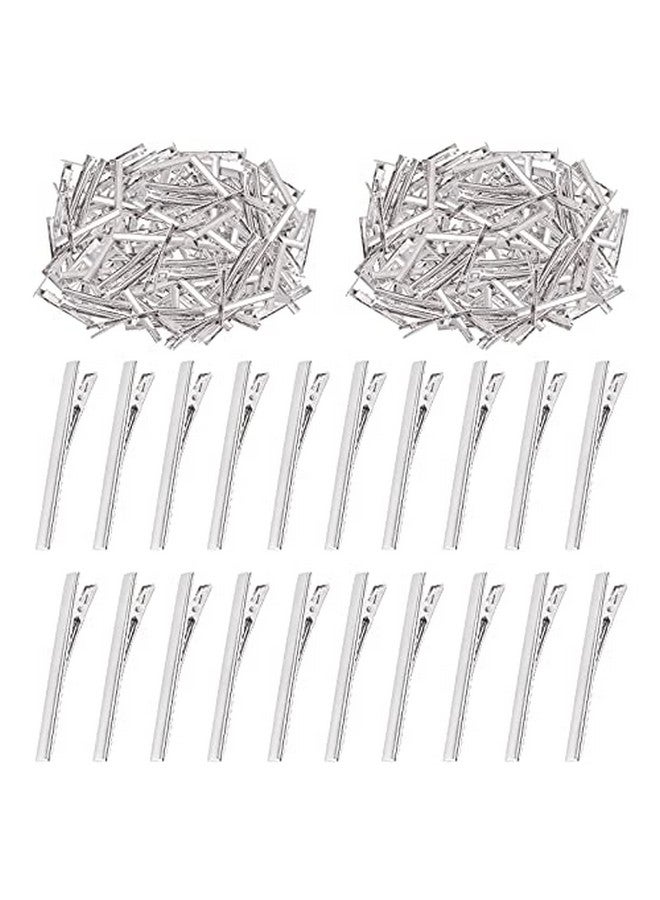 Swpeet 200Pcs 3Inch 7.5Cm Alligator Hair Clips Kit Perfect For Metal Duck Bill Hair Clips Flat Top Single Prong Hairpins For Hair Styling Diy Accessories - Image 1