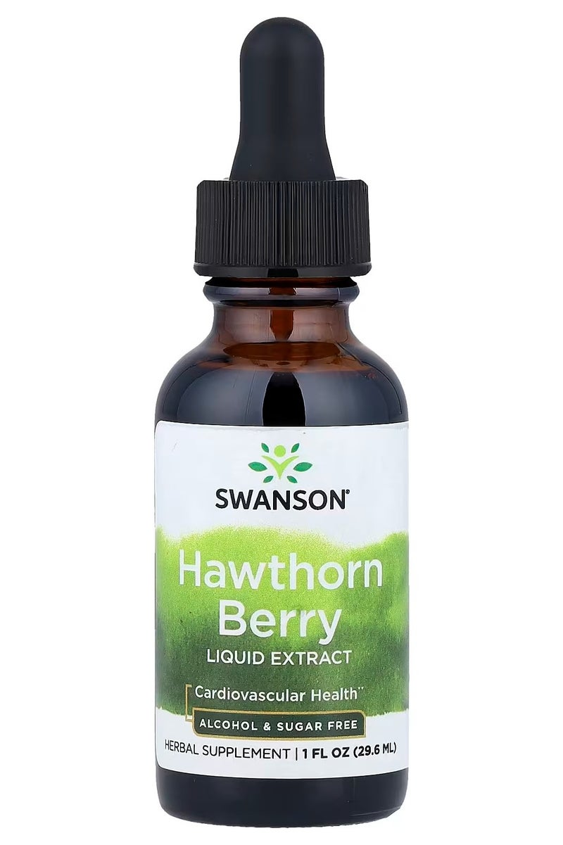 Swanson, Hawthorn Berry Liquid Extract, Alcohol & Sugar Free, 1 fl oz (29.6 ml)
