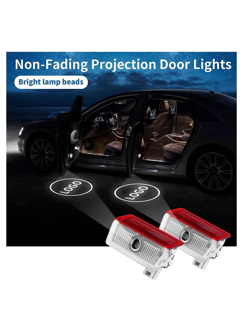 إسكدنيا 2PCS Car Door LED Logo Light Replacement for Benz, 3D Ghost Shadow Puddle Lights Never Fade 3D LED Car Light for A B C E M G GL GLA GLC GLE GLS Class 4dr W205 W213 W176 W166 (A/C/E/GLA/GLC/GLE/GLS) - Image 5