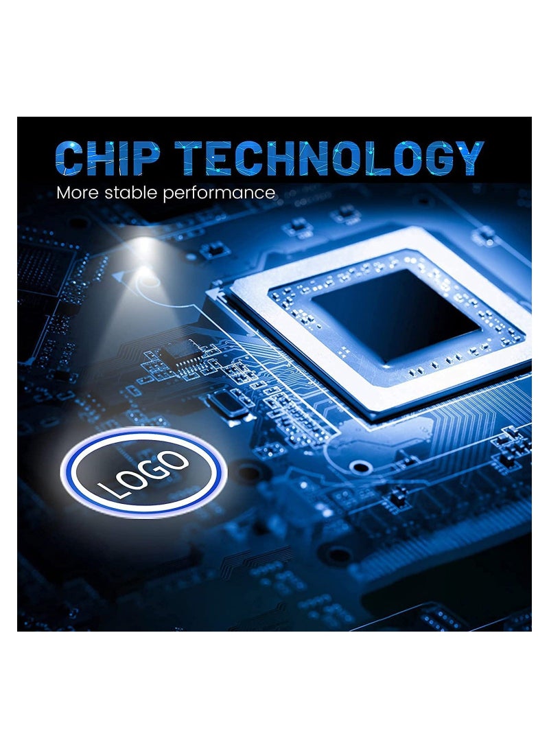 إسكدنيا 2PCS Car Door LED Logo Light Replacement for Benz, 3D Ghost Shadow Puddle Lights Never Fade 3D LED Car Light for A B C E M G GL GLA GLC GLE GLS Class 4dr W205 W213 W176 W166 (A/C/E/GLA/GLC/GLE/GLS) - Image 3