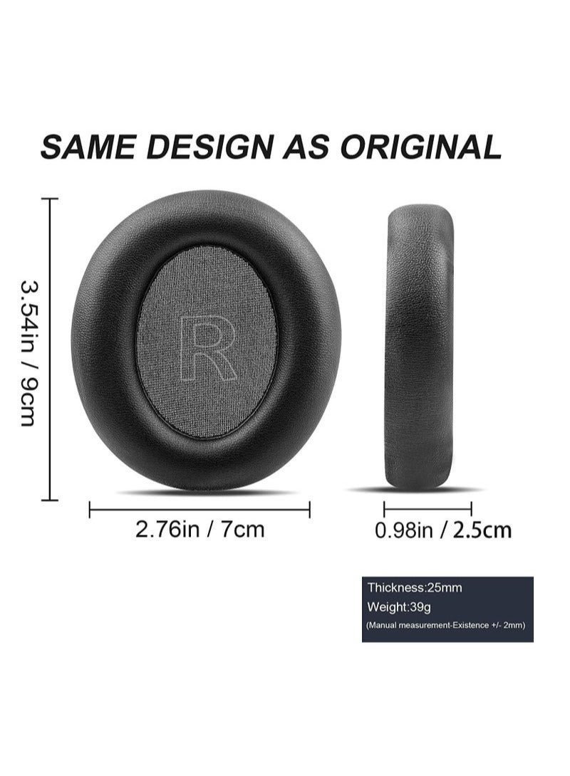 Replacement Earpads Cushions for Anker Soundcore Headphones Q30 and Anker Q35, Life Q30 Earpads Ear Cushions with Protein Leather Skin and Memory Foam (Black) - Image 5