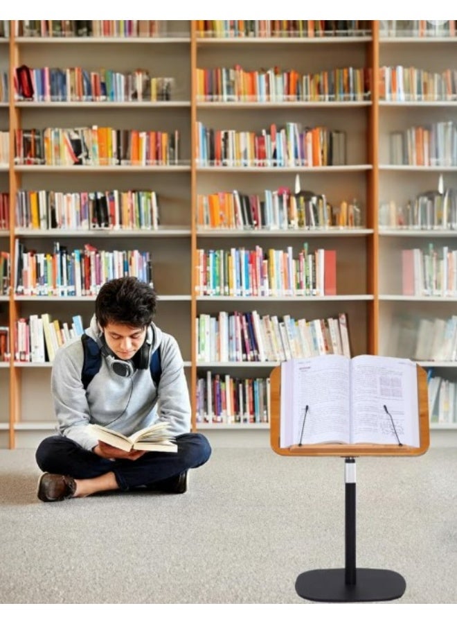 حامل أرضي متعدد الاستخدامات للكتب واللابتوب – قابل لتعديل الارتفاع وزاوية الميل | مثالي للمصحف والكتب والكمبيوتر المحمول - Image 4